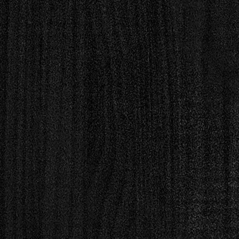 Couchtisch Schwarz 110x50x34 cm Massivholz Kiefer