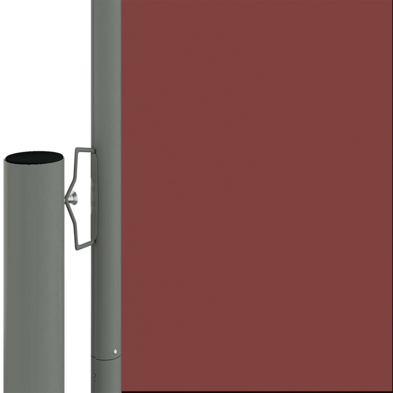 Seitenmarkise Ausziehbar Braun 117x600 cm