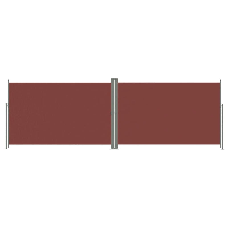 Seitenmarkise Ausziehbar Braun 220x600 cm