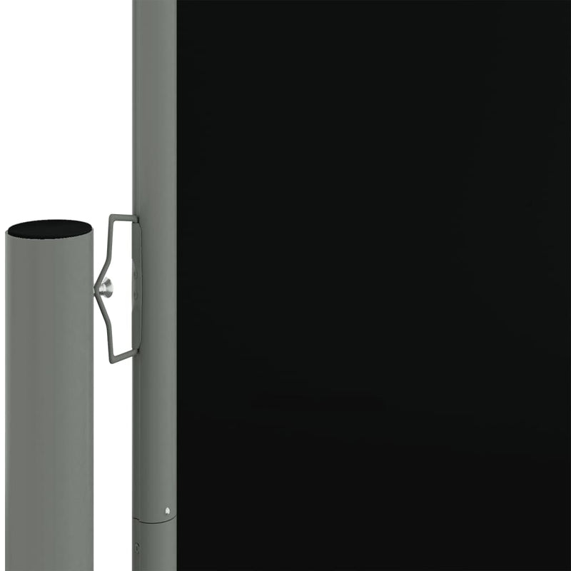 Seitenmarkise Ausziehbar Schwarz 180x1200 cm