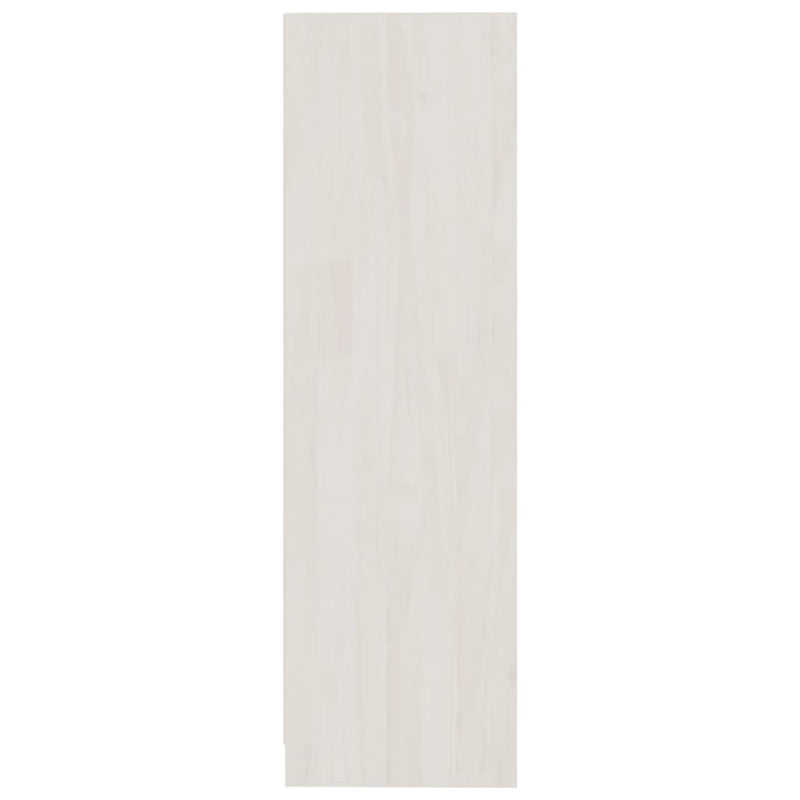 Bücherregal Weiß 70x33x110 cm Massivholz Kiefer