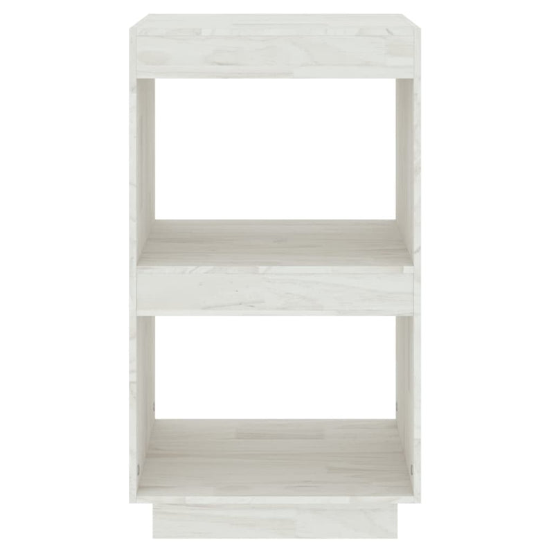 Bücherregal Weiß 40x35x71 cm Massivholz Kiefer