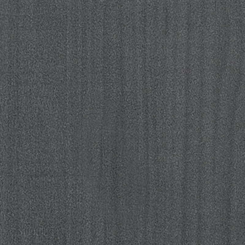 Bücherregal Grau 40x35x71 cm Massivholz Kiefer