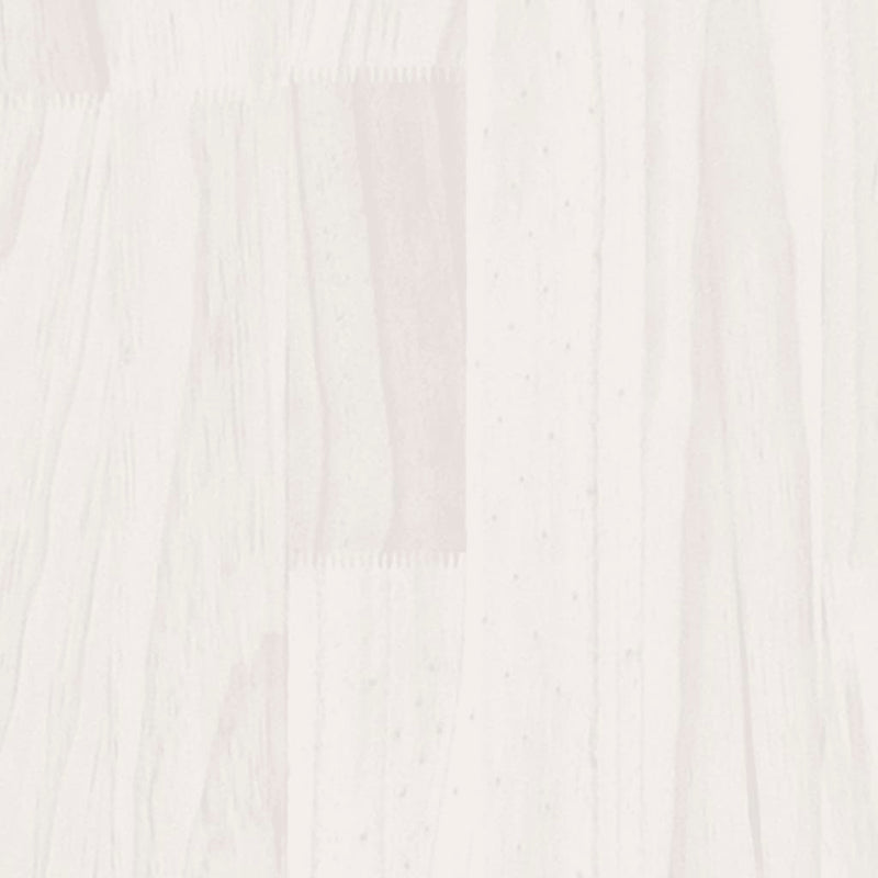 Bücherregal/Raumteiler Weiß 40x35x135 cm Massivholz Kiefer