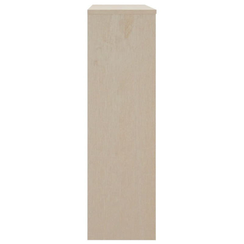 Highboard-Aufsatz Honigbraun 90x30x100 cm Massivholz Kiefer