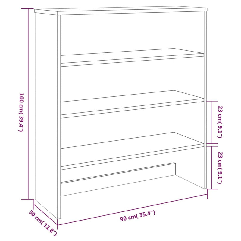 Highboard-Aufsatz Hellgrau 90x30x100 cm Massivholz Kiefer