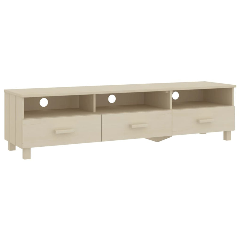 TV-Schrank Honigbraun 158x40x40 cm Massivholz Kiefer