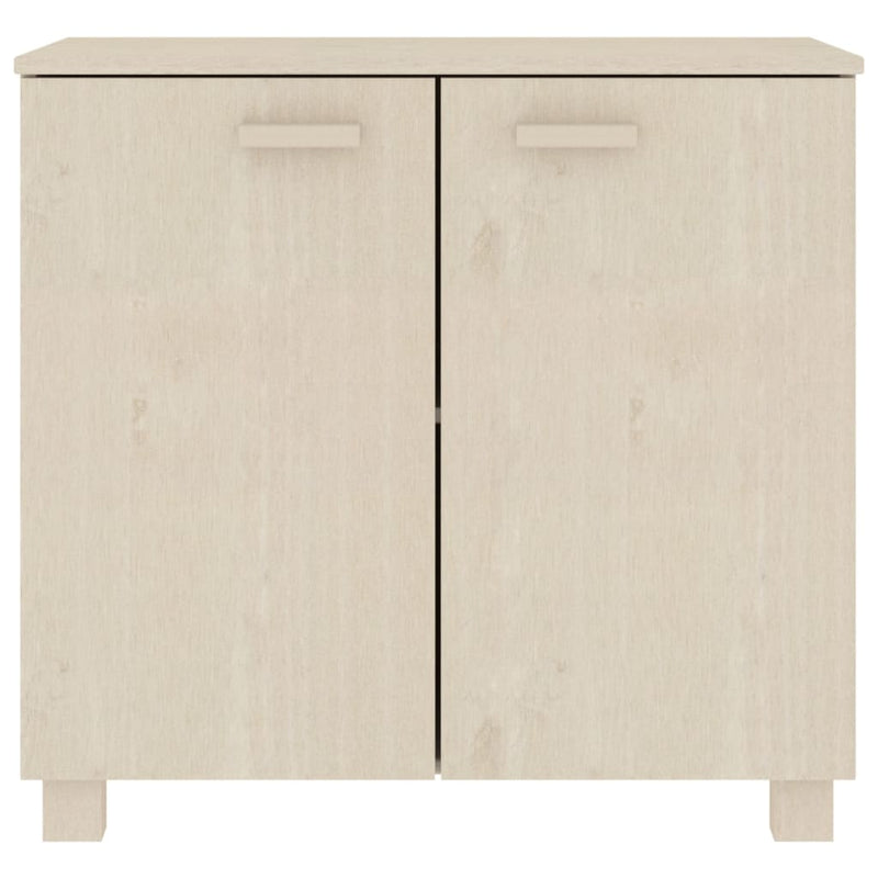 Sideboard Honigbraun 85x35x80 cm Massivholz Kiefer