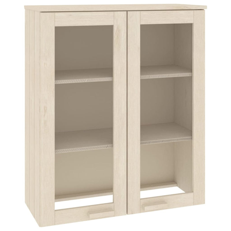 Aufsatz für Highboard Honigbraun 85x35x100 cm Massivholz Kiefer