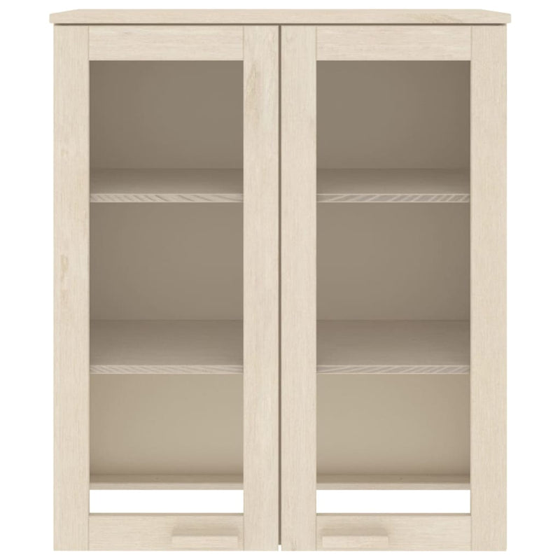 Aufsatz für Highboard Honigbraun 85x35x100 cm Massivholz Kiefer