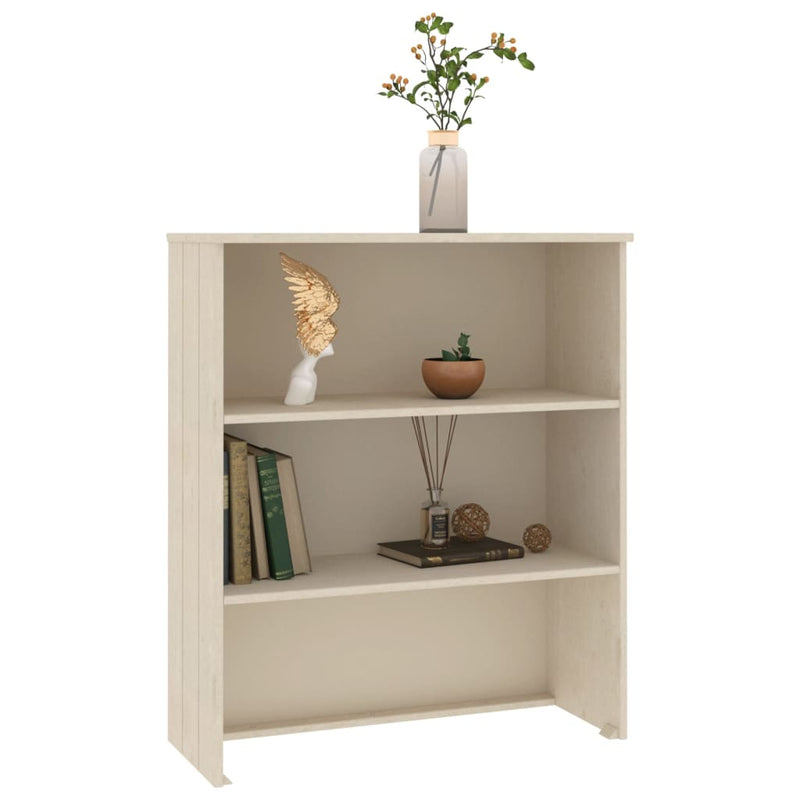 Aufsatz für Highboard Honigbraun 85x35x100 cm Massivholz Kiefer