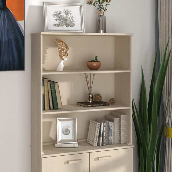 Aufsatz für Highboard Honigbraun 85x35x100 cm Massivholz Kiefer