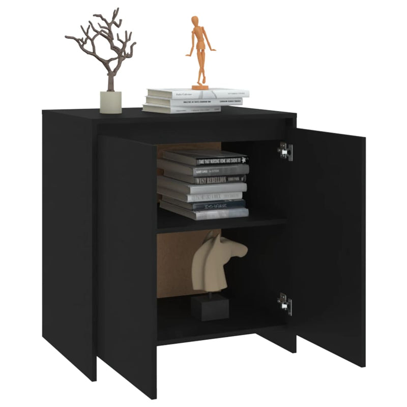 Sideboard Schwarz 70x41x75 cm Holzwerkstoff