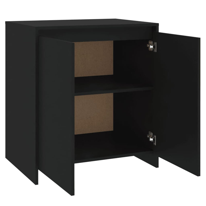 Sideboard Schwarz 70x41x75 cm Holzwerkstoff