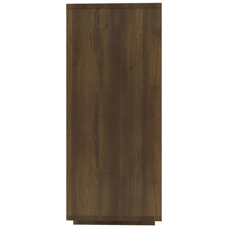 Sideboard Braun Eichen-Optik 120x30x75 cm Holzwerkstoff