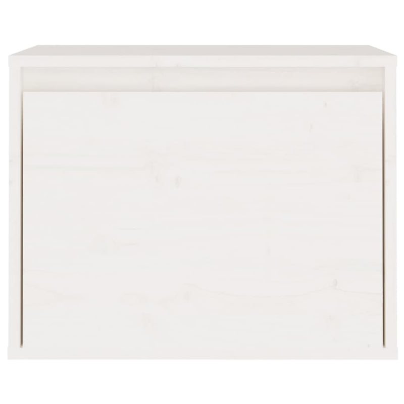 Wandschrank Weiß 45x30x35 cm Massivholz Kiefer