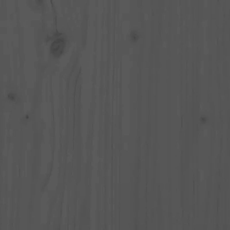 Wandschrank Grau 100x30x35 cm Massivholz Kiefer