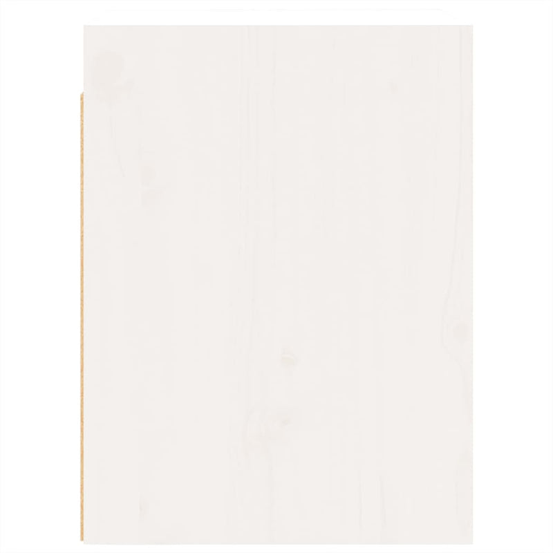 Wandschränke 2 Stk. Weiß 30x30x40 cm Massivholz Kiefer