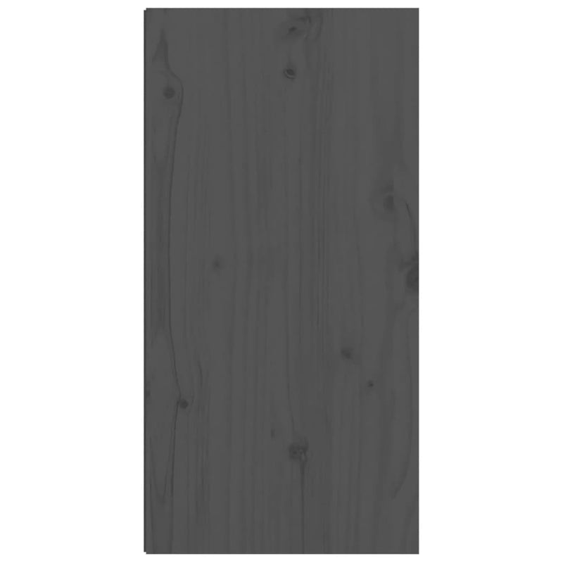 Wandschrank Grau 30x30x60 cm Massivholz Kiefer