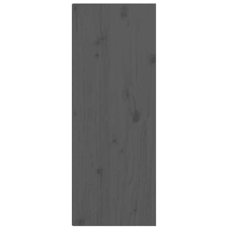 Wandschränke 2 Stk. Grau 30x30x80 cm Massivholz Kiefer
