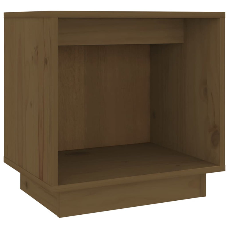 Nachttisch Honigbraun 40x30x40 cm Massivholz Kiefer