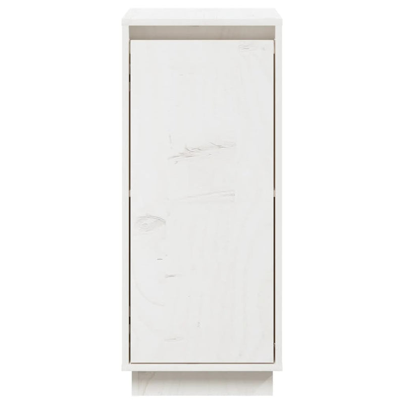 Sideboard Weiß 31,5x34x75 cm Massivholz Kiefer