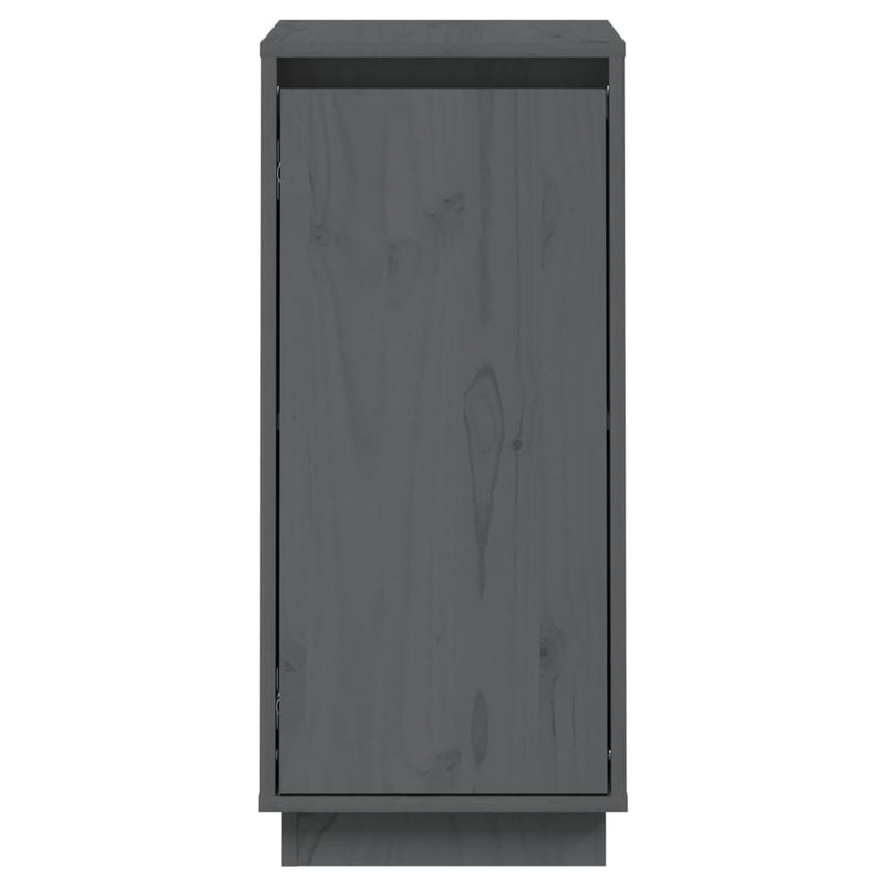 Sideboard Grau 31,5x34x75 cm Massivholz Kiefer