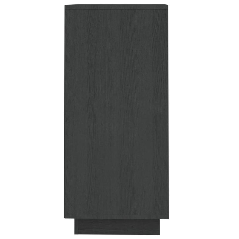 Sideboard Grau 60x34x75 cm Massivholz Kiefer