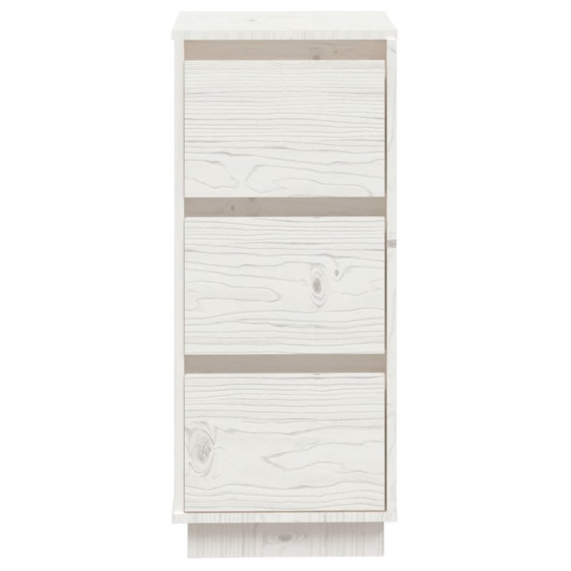 Sideboards 2 Stk. Weiß 32x34x75 cm Massivholz Kiefer