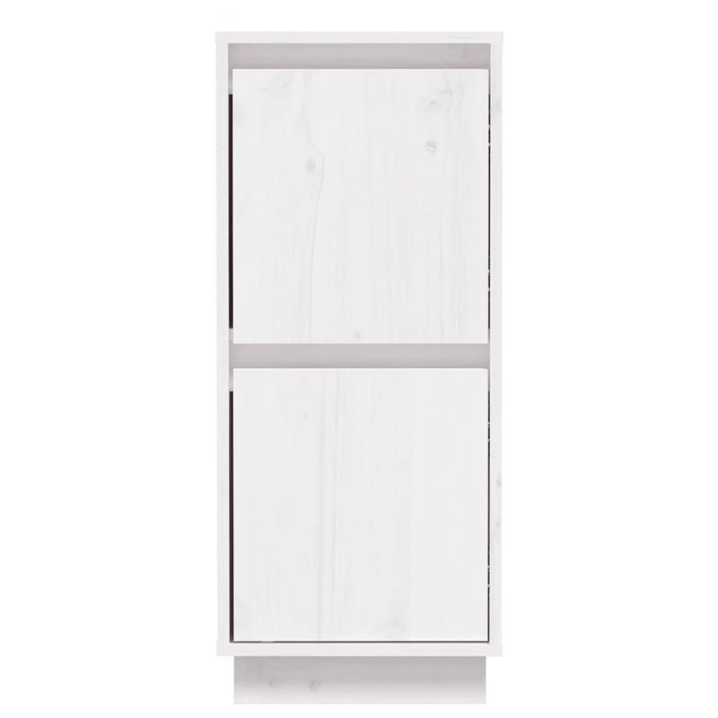 Sideboard Weiß 31,5x34x75 cm Massivholz Kiefer