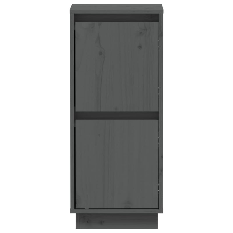 Sideboards 2 Stk. Grau 31,5x34x75 cm Massivholz Kiefer