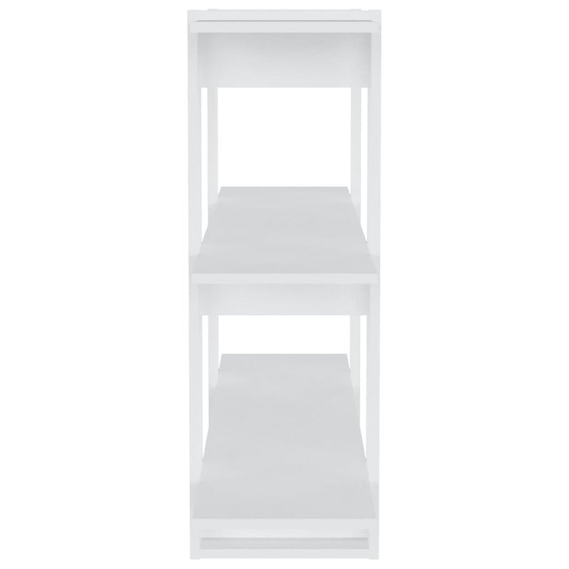 Bücherregal/Raumteiler Weiß 100×30×87 cm