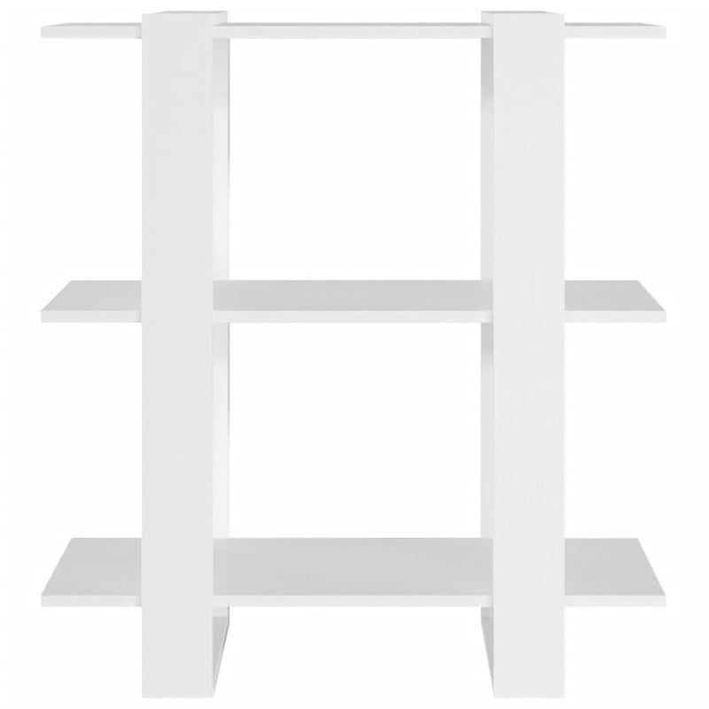 Bücherregal/Raumteiler Weiß 80x30x87 cm
