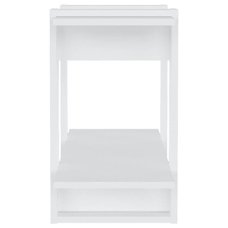 Bücherregal/Raumteiler Hochglanz-Weiß 80x30x51 cm