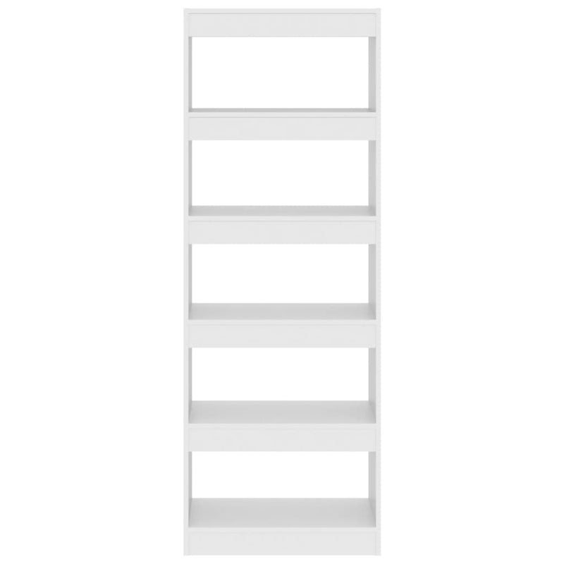 Bücherregal/Raumteiler Weiß 60x30x166 cm Holzwerkstoff