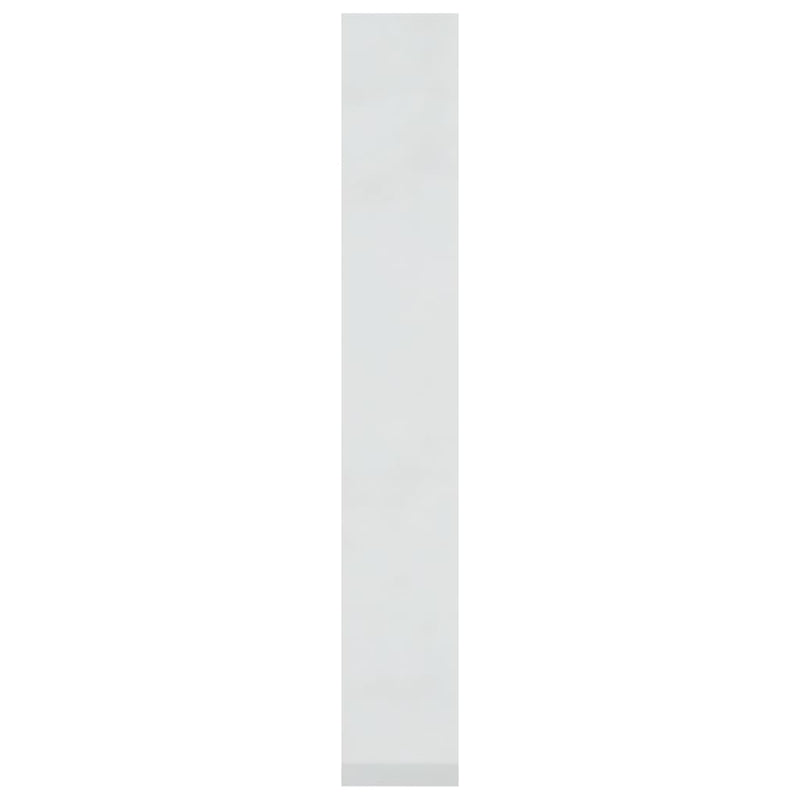 Bücherregal/Raumteiler Hochglanz-Weiß 60x30x198cm