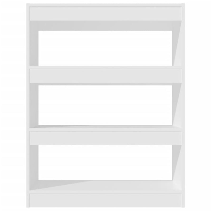 Bücherregal/Raumteiler Weiß 80x30x103 cm Holzwerkstoff