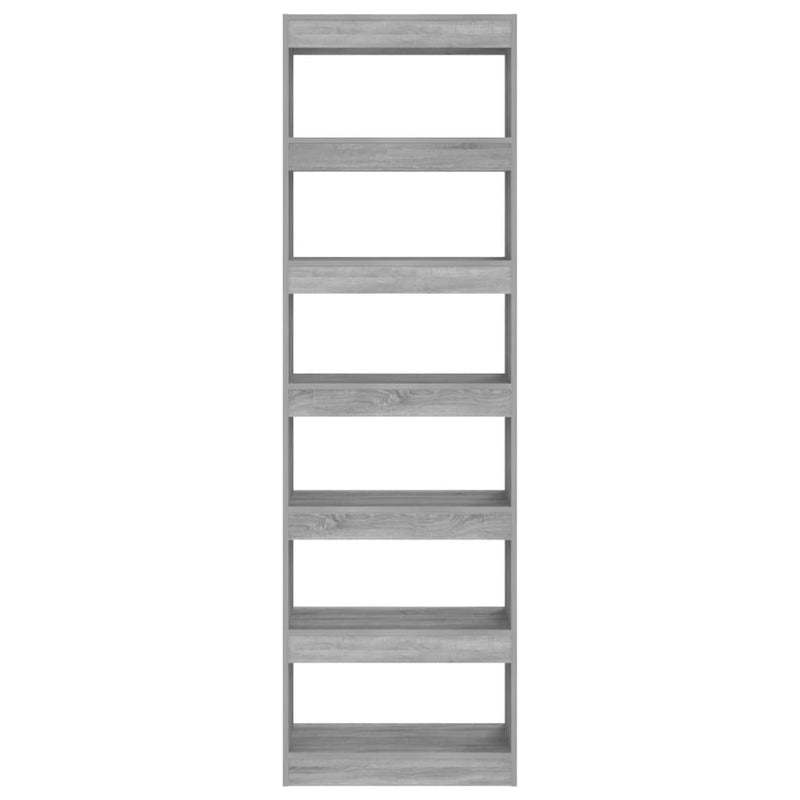 Bücherregal/Raumteiler Grau Sonoma 60x30x198 cm