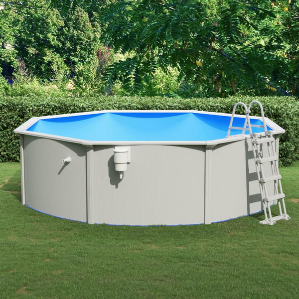 Pool mit Sicherheitsleiter 460x120 cm