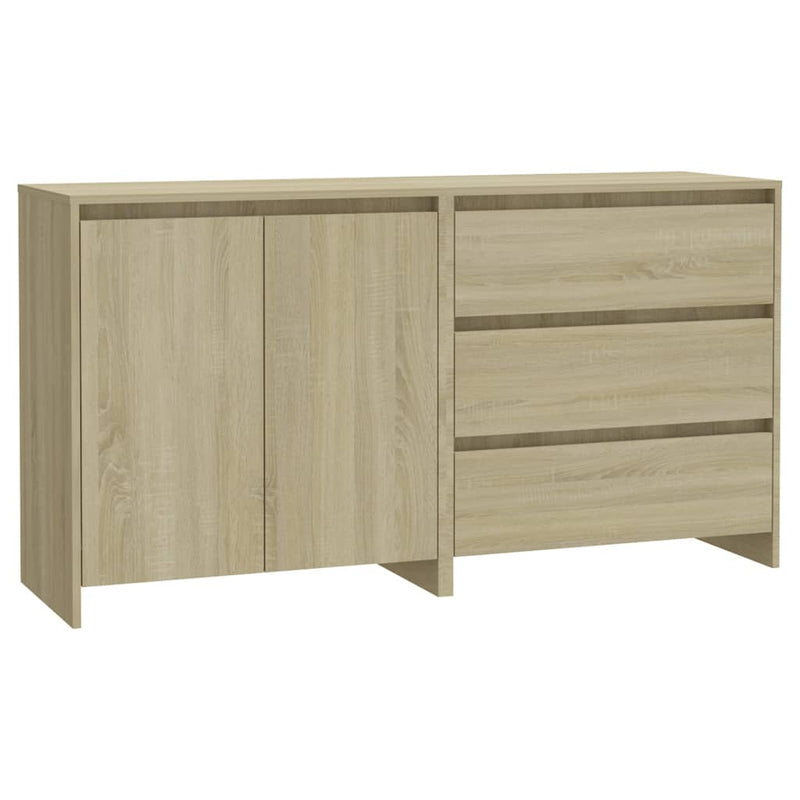 2-tlg. Sideboard Sonoma-Eiche Holzwerkstoff