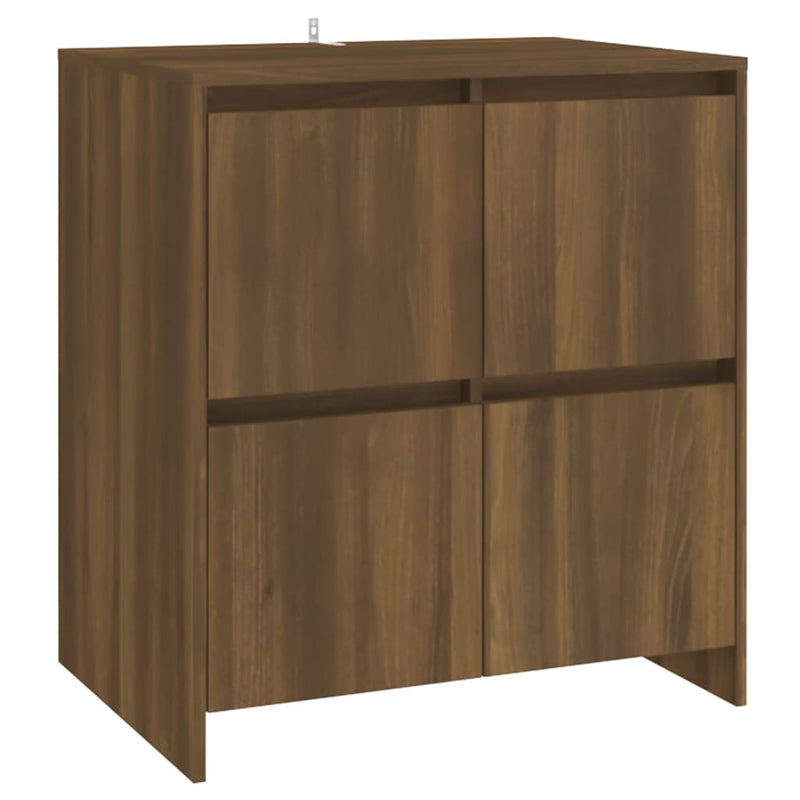 Sideboards 2 Stk. Eiche Braun 70x41x75 cm Spanplatte