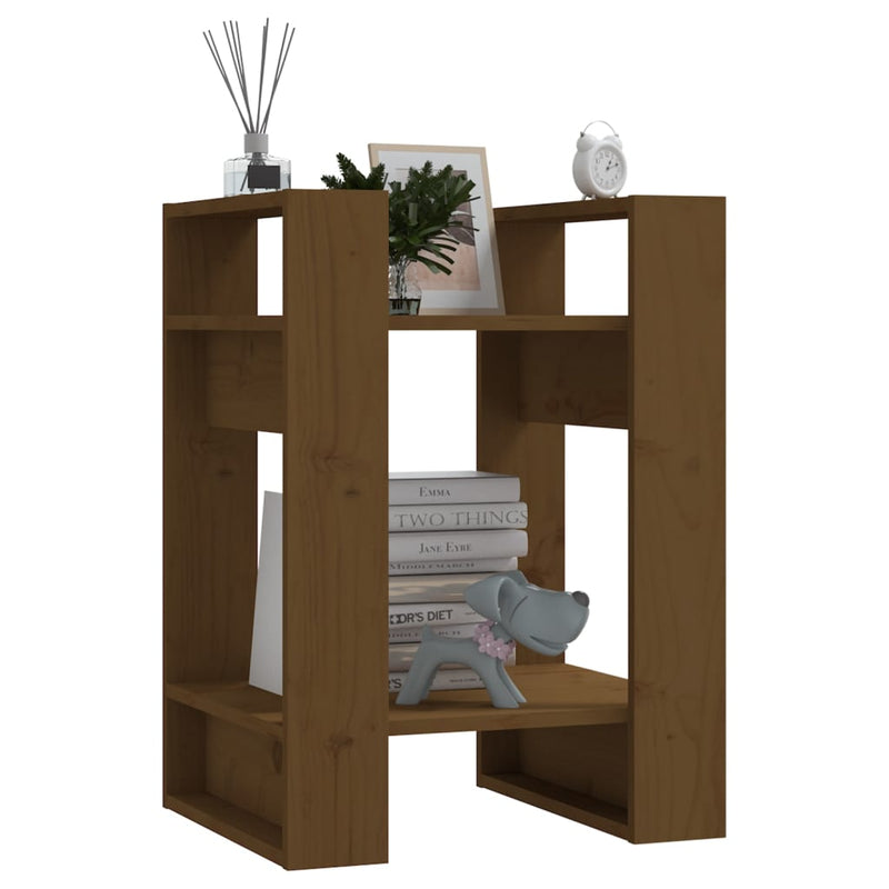 Bücherregal/Raumteiler Honigbraun 41x35x57cm Massivholz Kiefer