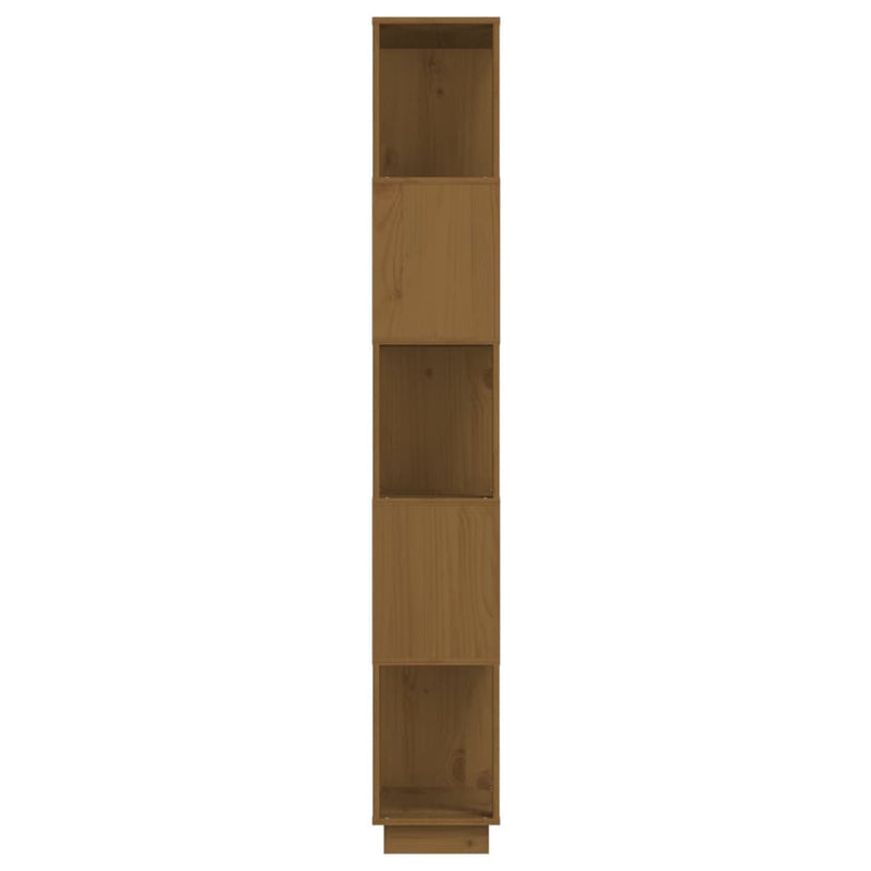 Bücherregal/Raumteiler Honigbraun 80x25x163,5 cm Massivholz