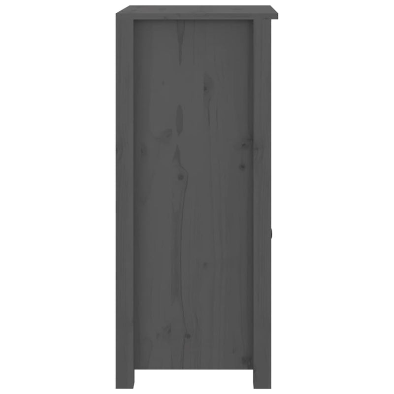 Sideboard Grau 40x35x80 cm Massivholz Kiefer