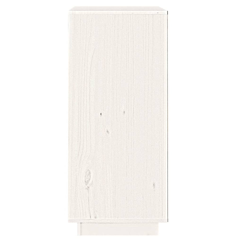 Sideboard Weiß 38x35x80 cm Massivholz Kiefer