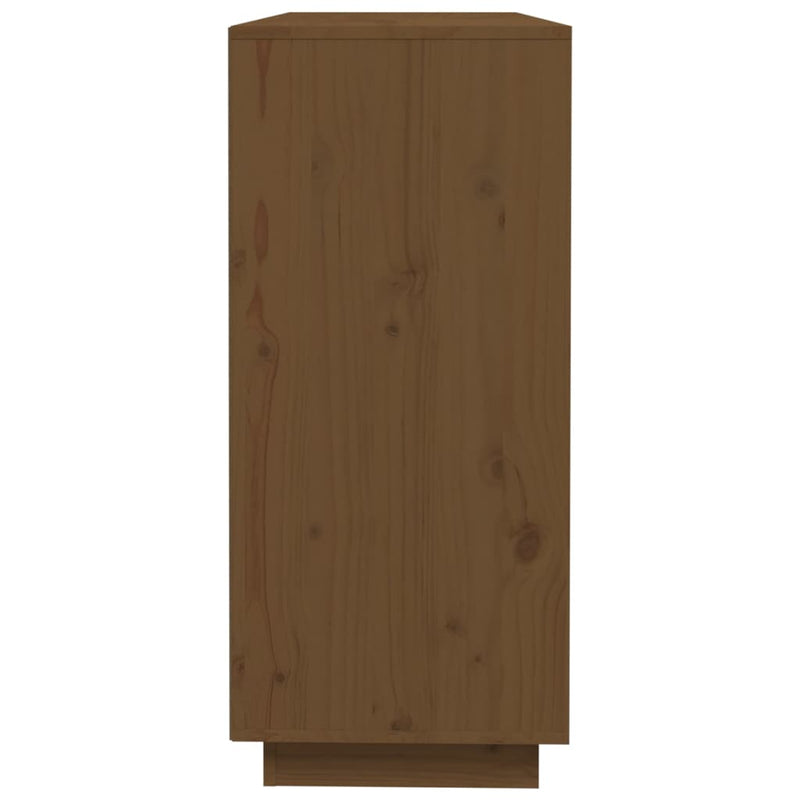 Sideboard Honigbraun 110,5x35x80 cm Massivholz Kiefer
