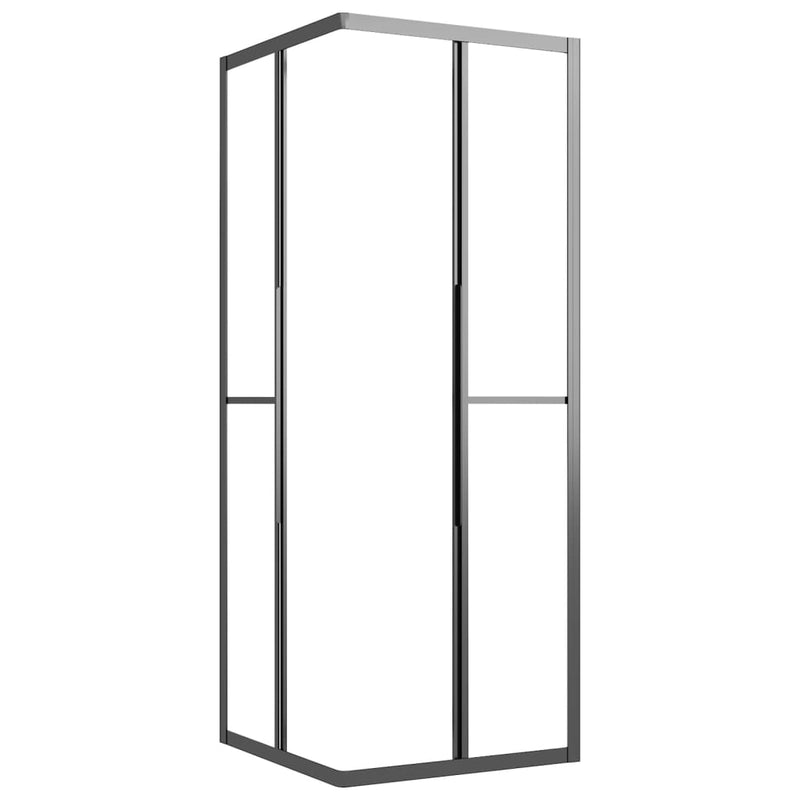 Duschkabine Matt ESG 70x70x180 cm Schwarz