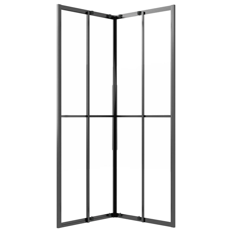 Duschkabine Matt ESG 70x70x180 cm Schwarz