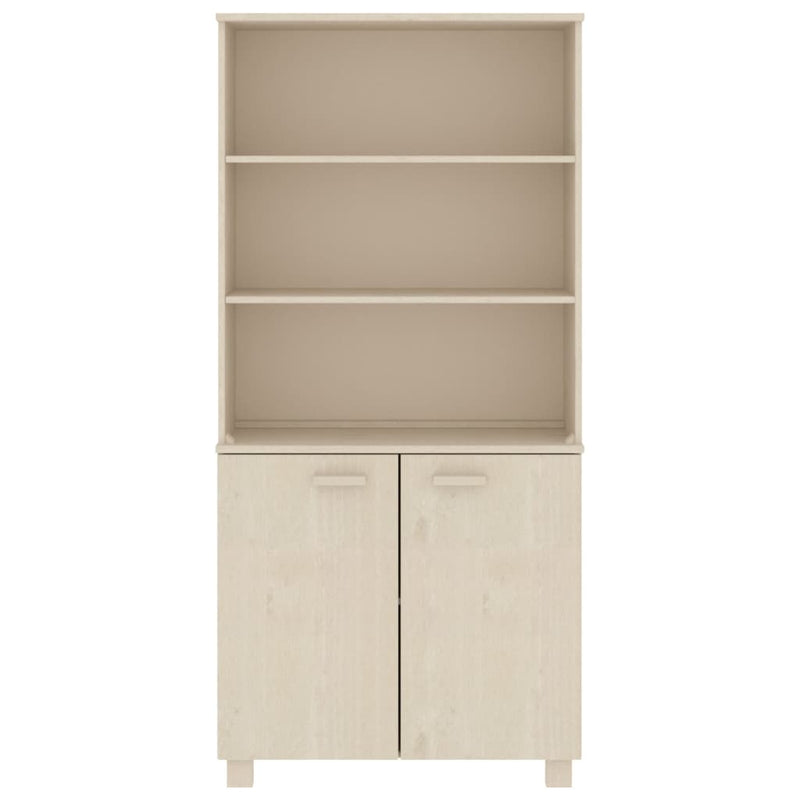 Highboard Massivholz Kiefer Honigbraun