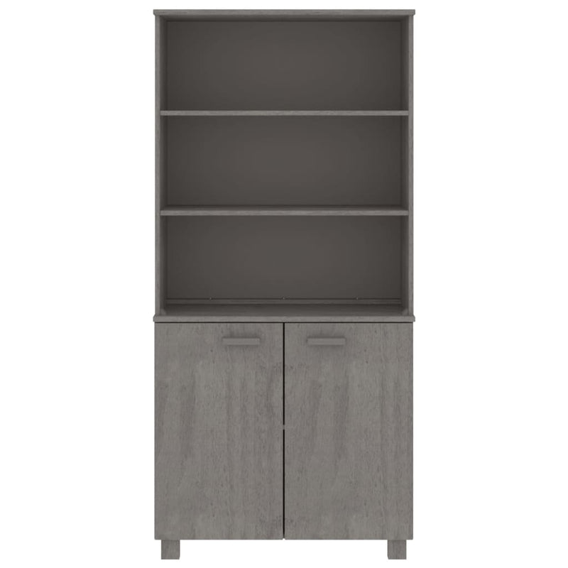 Highboard Massivholz Kiefer Hellgrau